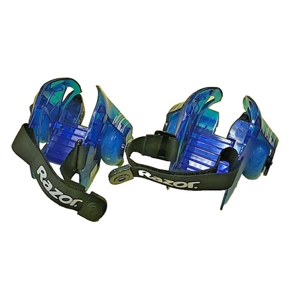 Razor Jetts DLX Heel Wheels Blue 25056140 BLUE LIGHTS Up